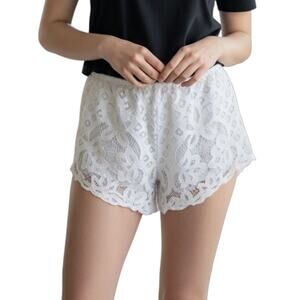FP One Lace Shorts White Women's Size Small